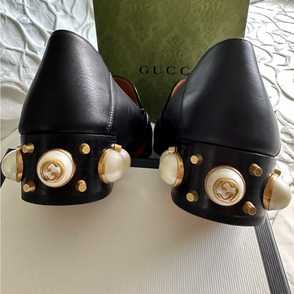 GUCCI Women’s Peyton Pearl Heel Size 37 1/2 gorgeous, in great condition! - Picture 7 of 11